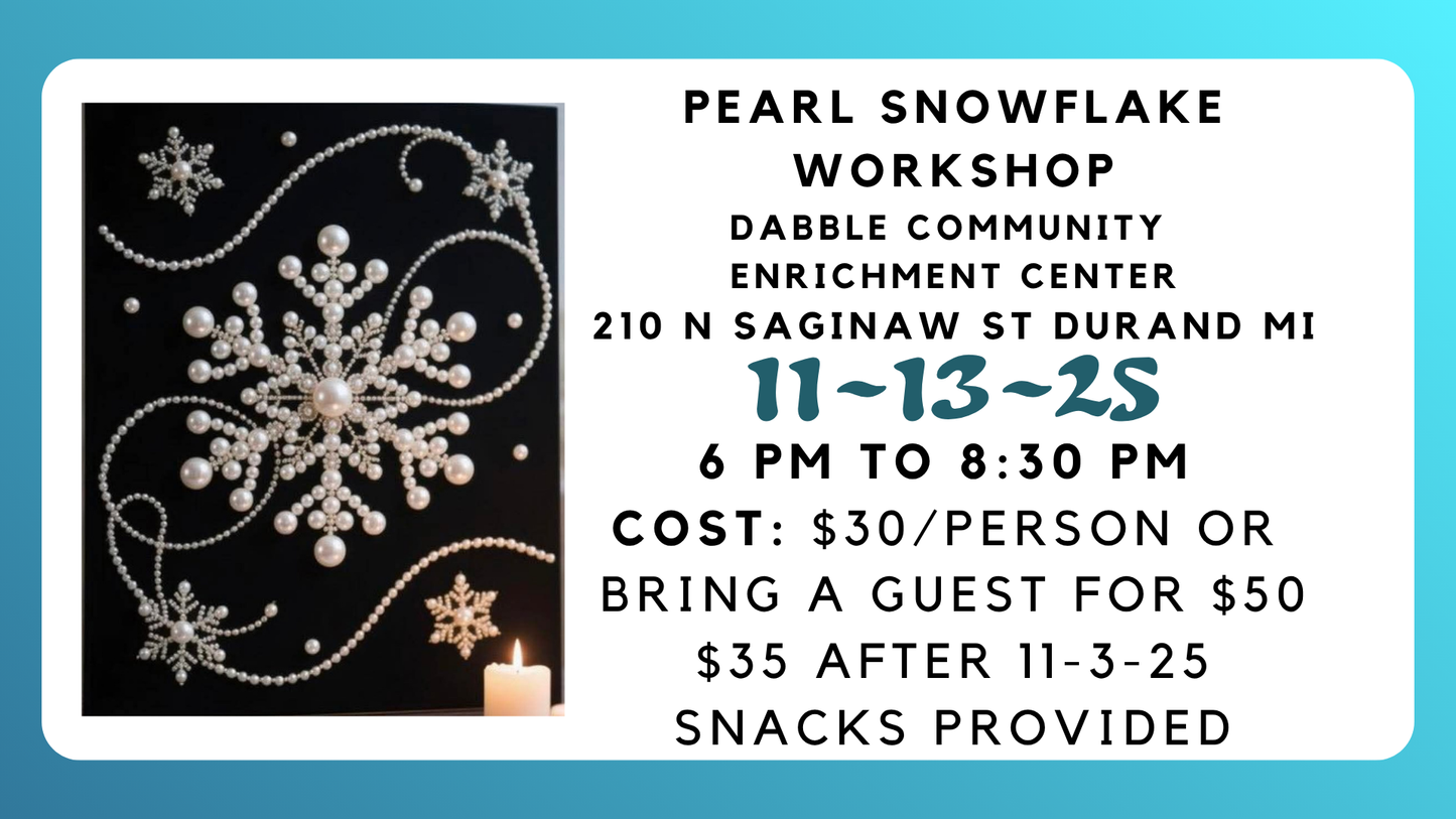 Pearl Snowflake Workshop