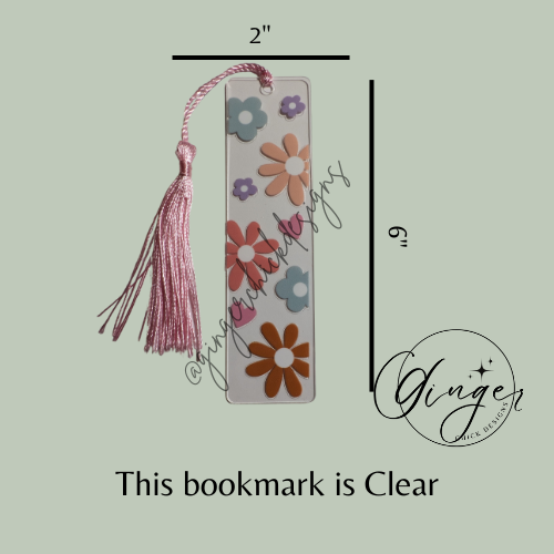 Daisies Acrylic Bookmarks