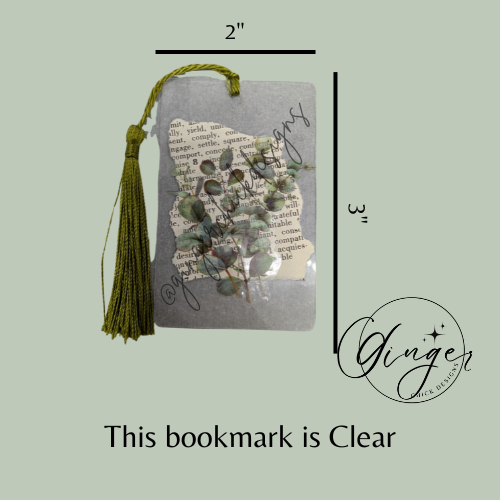 Eucaluptus Dictionary Acrylic Bookmark