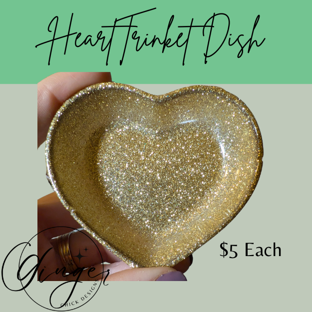 Golden Heart Trinket Dish