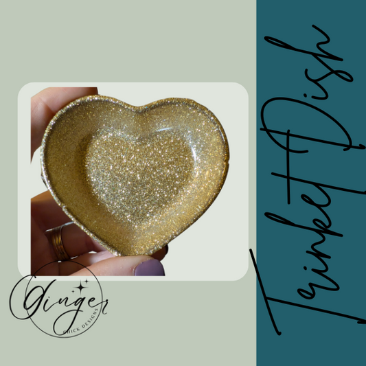 Golden Heart Trinket Dish