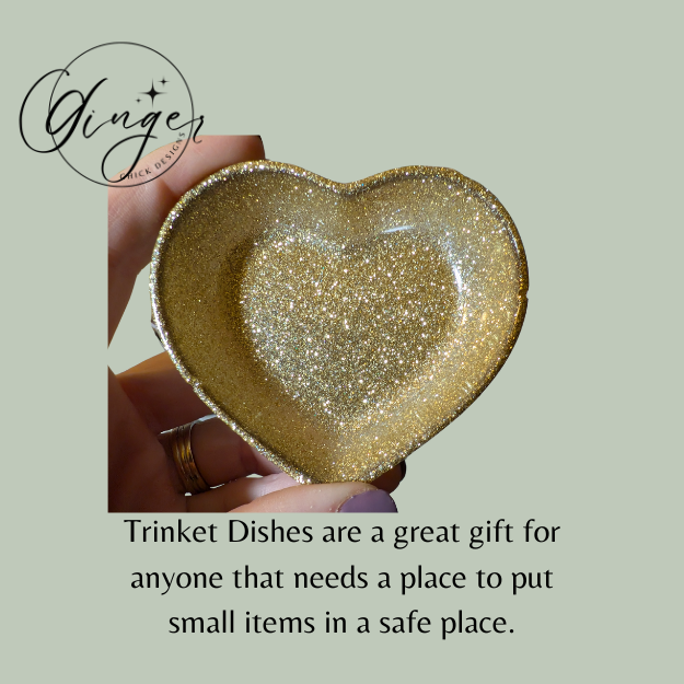 Golden Heart Trinket Dish