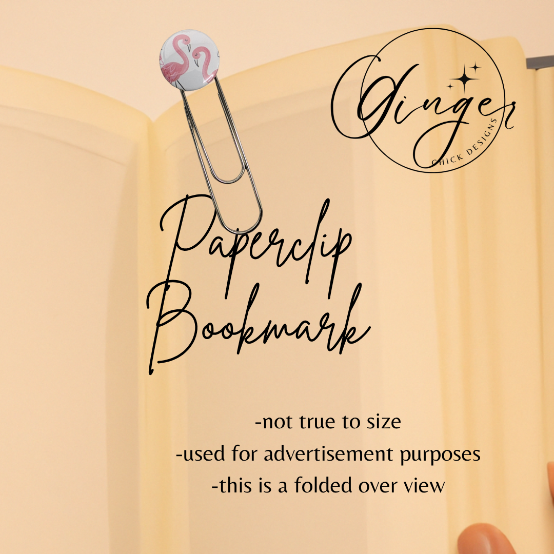 Flamingo 3-Inch Paperclip Bookmark