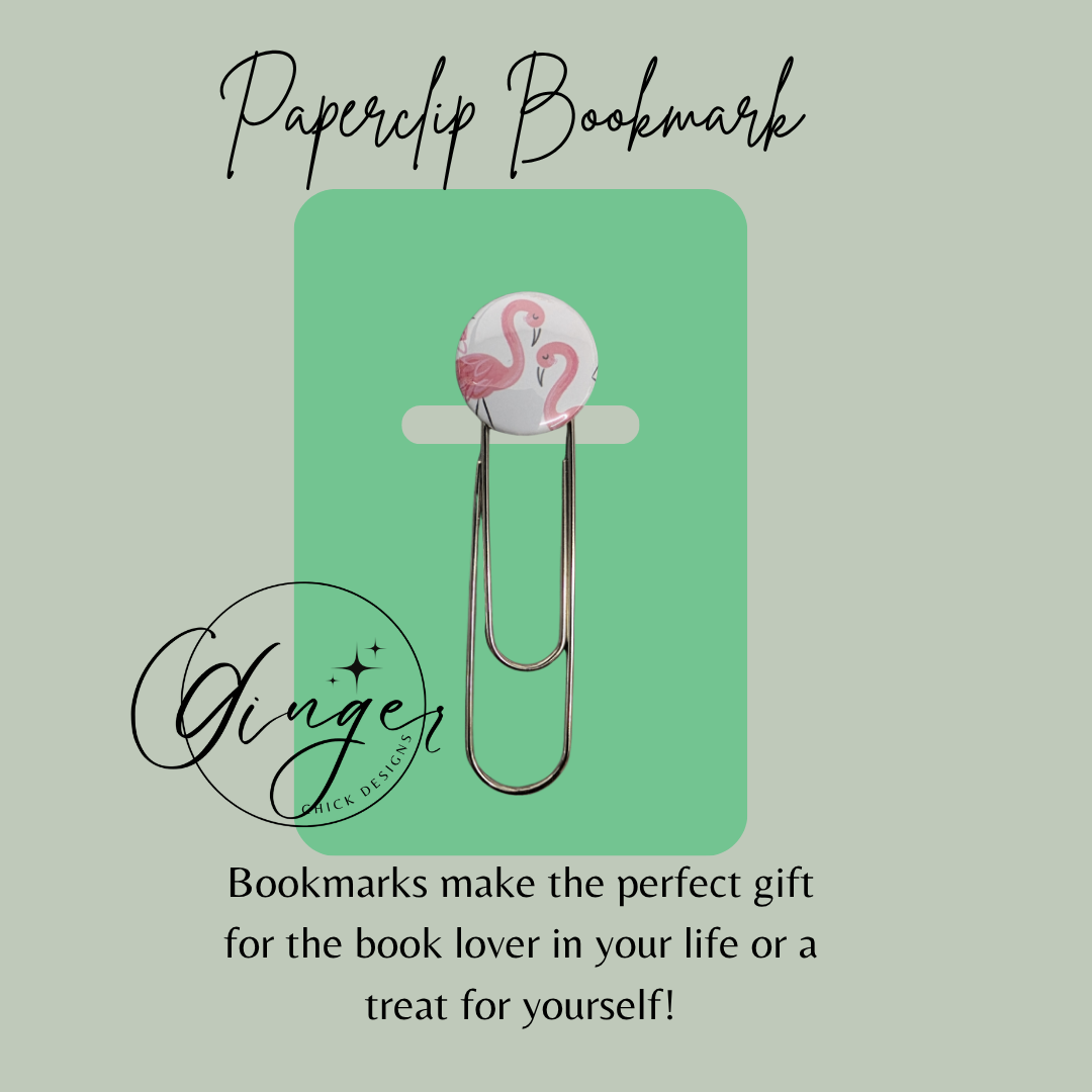 Flamingo 3-Inch Paperclip Bookmark