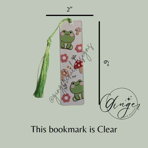 Frogs Acrylic Bookmarks