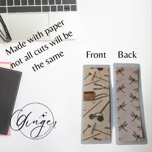 Garden Tools Laminated Bookmark