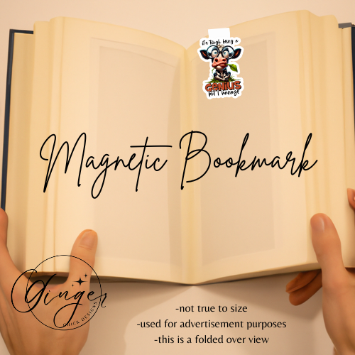Genius Cow Magnetic Bookmark