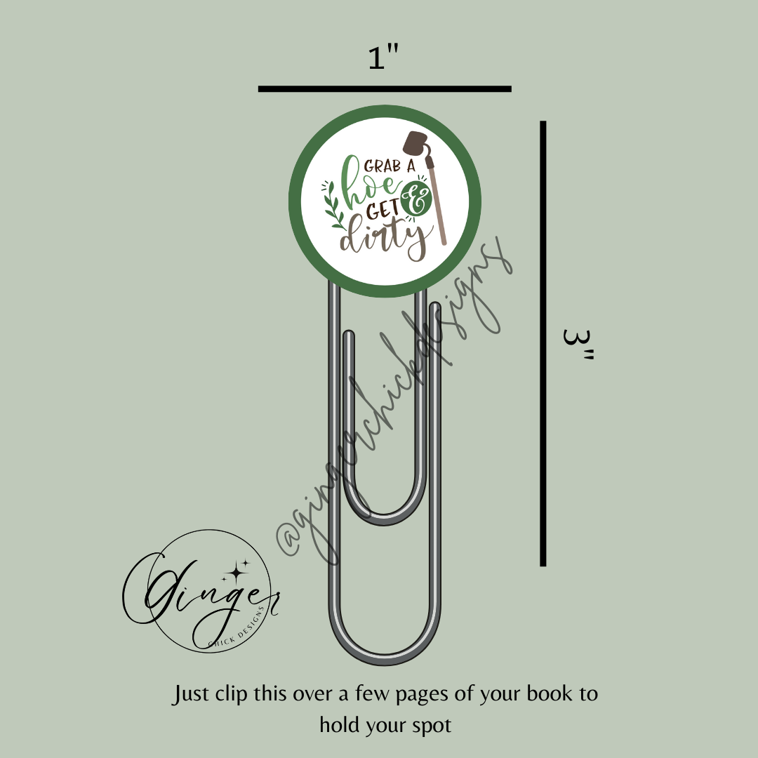 Get Dirty 3-Inch Paperclip Bookmark