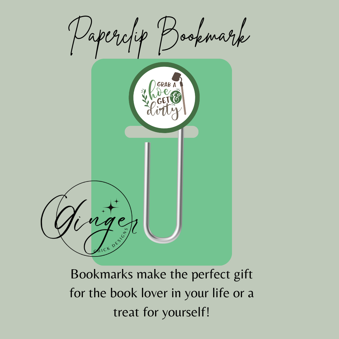 Get Dirty 3-Inch Paperclip Bookmark
