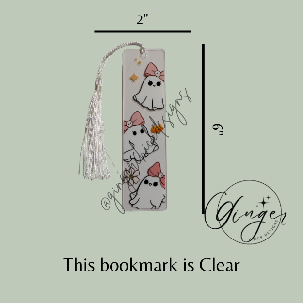 Ghosts Acrylic Bookmarks