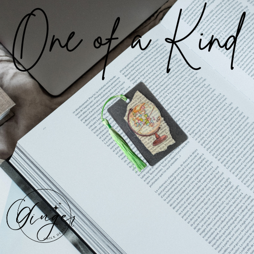 Globe Dictionary Acrylic Bookmark