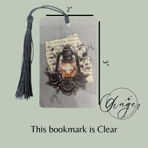 Gothic Lantern Dictionary Acrylic Bookmark