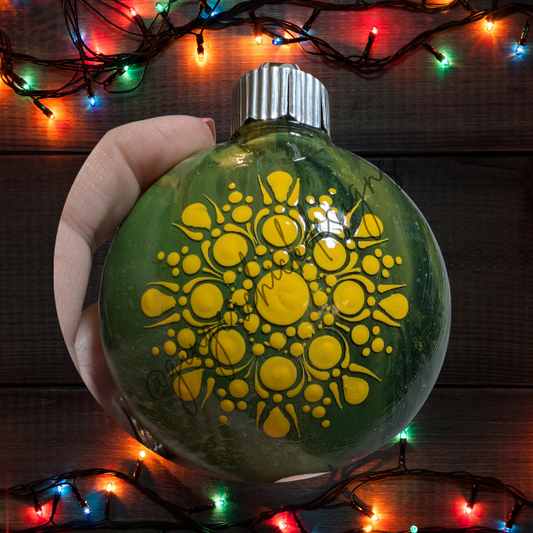 Mandala Art Round Disc Ornament – One of a Kind