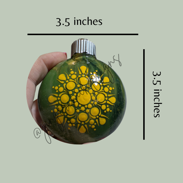 Mandala Art Round Disc Ornament – One of a Kind