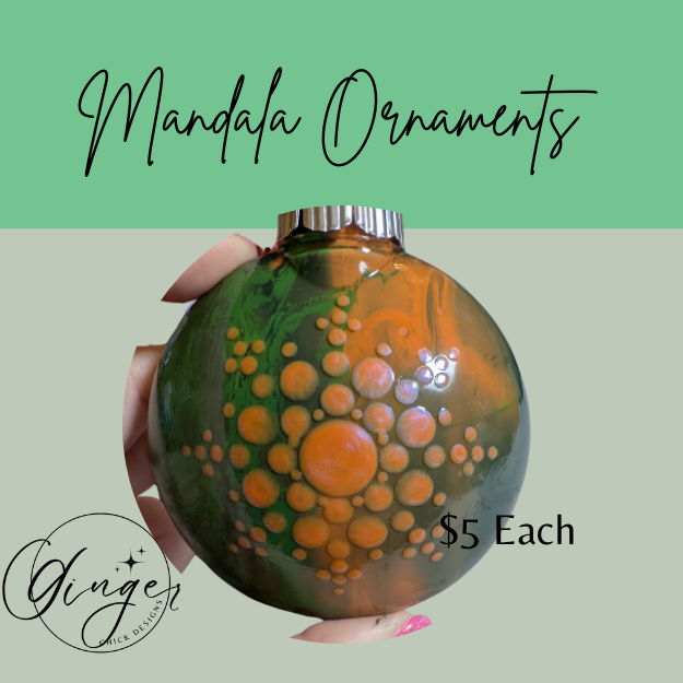 Mandala Art Round Disc Ornament – One of a Kind