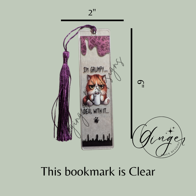 I'm Grumpy Cat Acrylic Bookmarks