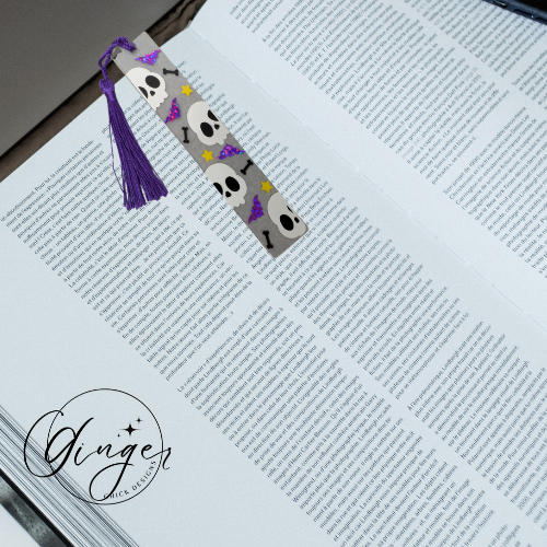 Halloween Skulls Acrylic Bookmarks