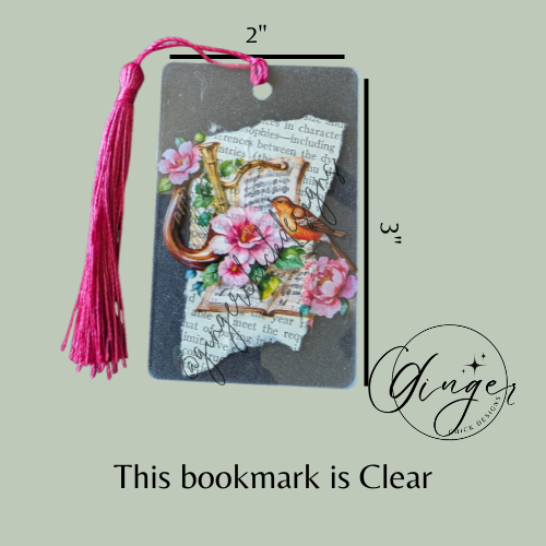 Harp Dictionary Acrylic Bookmark