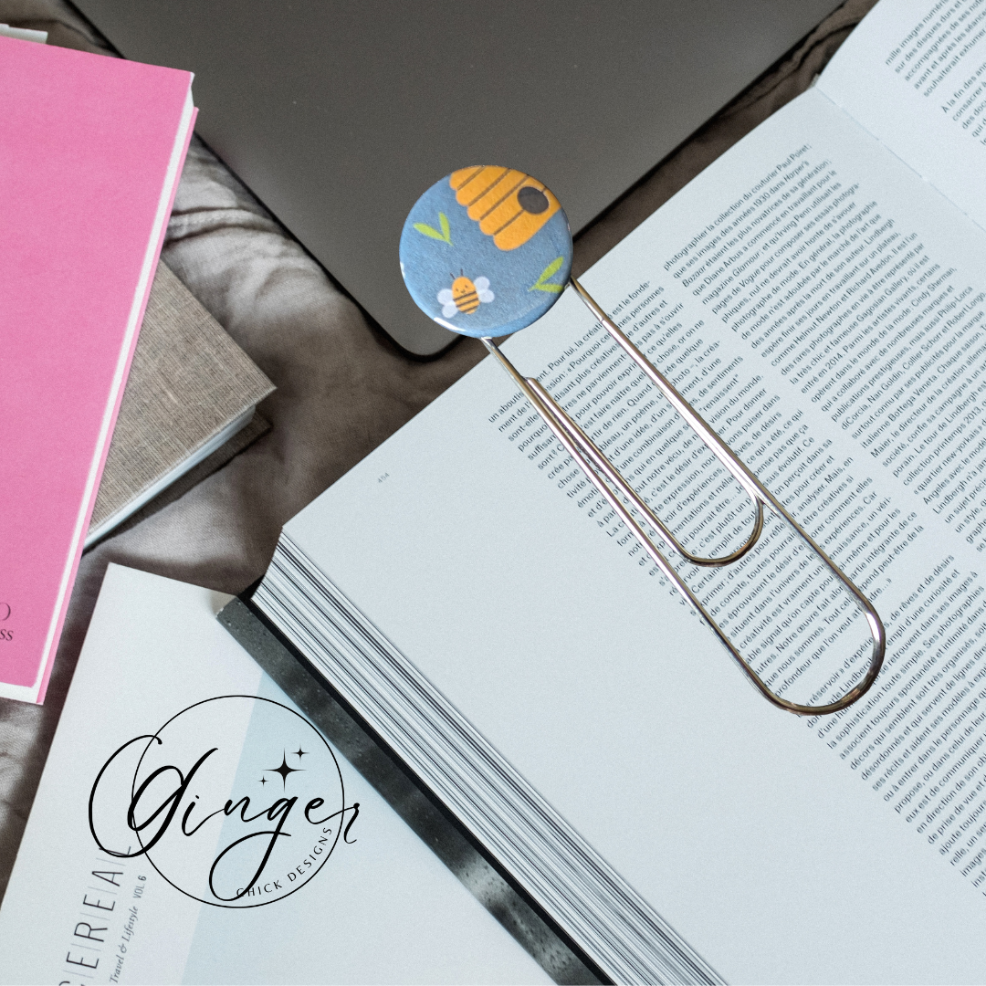 Honey Bees 3-Inch Paperclip Bookmark