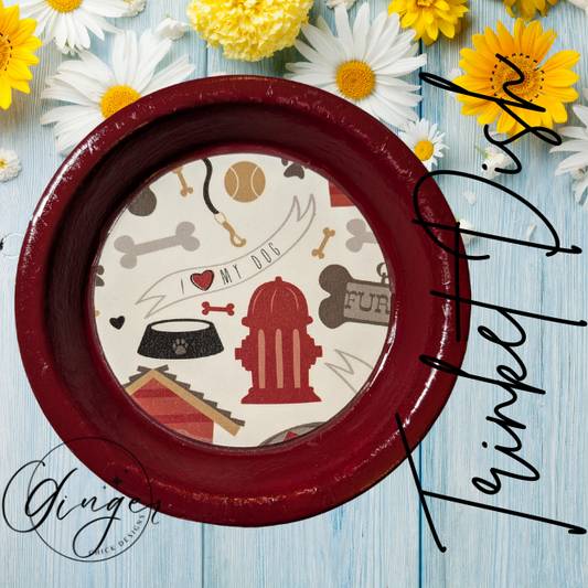 I Love Dogs Trinket Dish