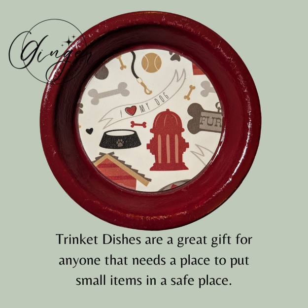 I Love Dogs Trinket Dish