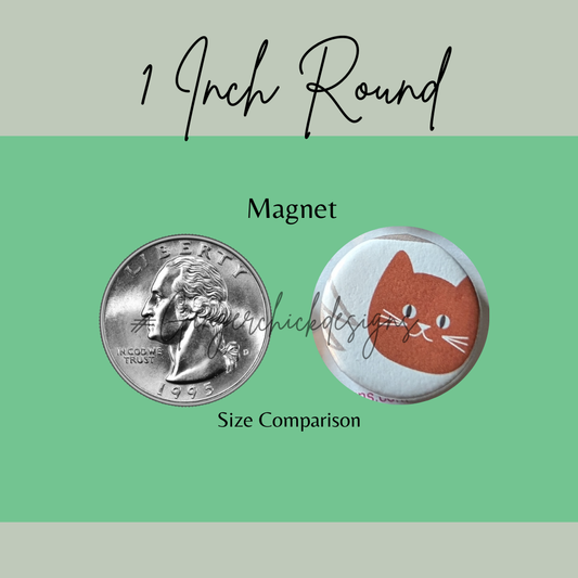 I Love My Cats Button Magnets