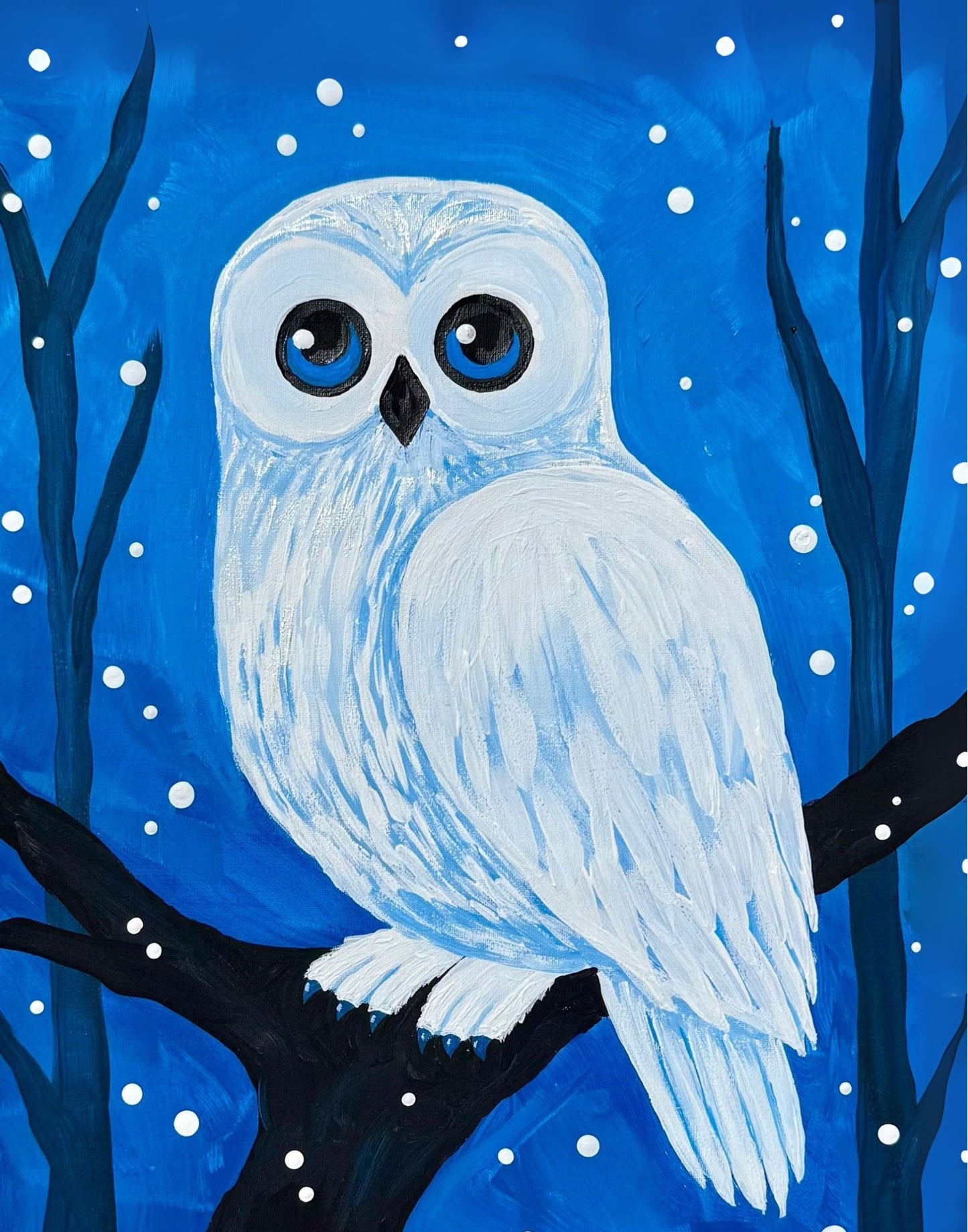 Snow Owl Paint Party Kit