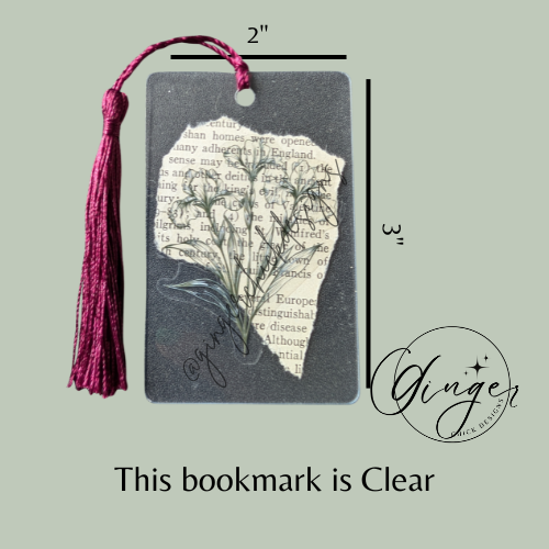 Iris Outline Dictionary Acrylic Bookmark