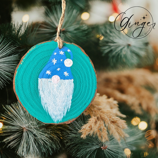 Jack the Gnome Wooden Ornament