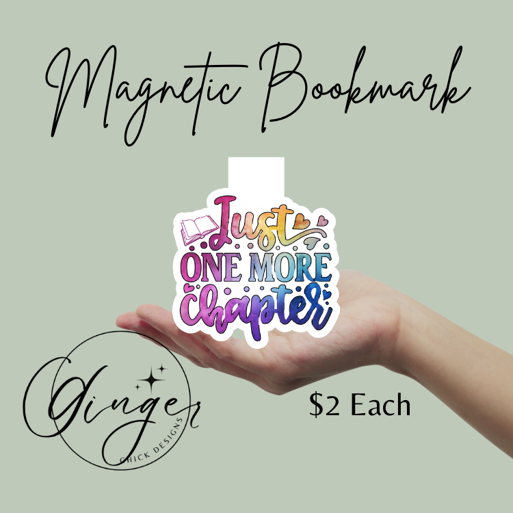 Just One More Magnetic Bookmark