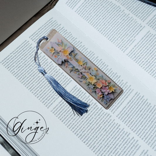 Lavender Cross Acrylic Bookmarks