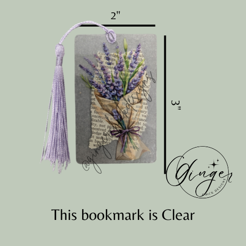 Lavendar Bundle Dictionary Acrylic Bookmark
