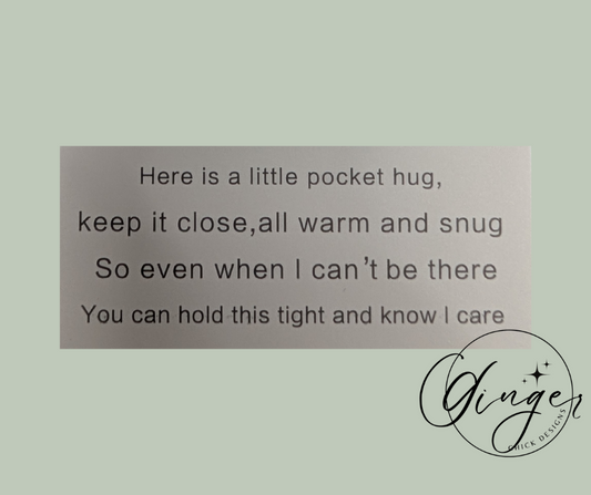 Lt Blue Balloon Dog Pocket Hug