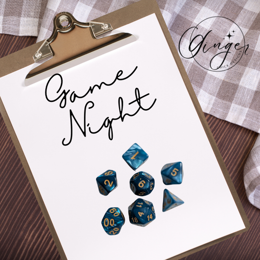 Light Blue Pearl Dice Set