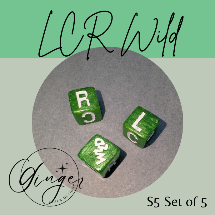 Lime Green LCRWild Dice