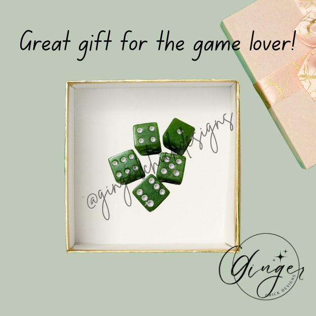 Lime Green Small Dice Set