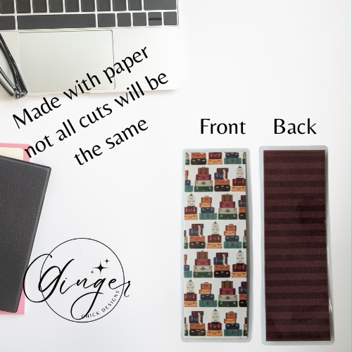 Luggage Stacks Laminated Bookmark