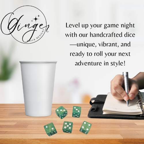 Mint Green Small D6 Dice Set