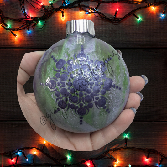 Mandala Art Round Disc Ornament – One of a Kind