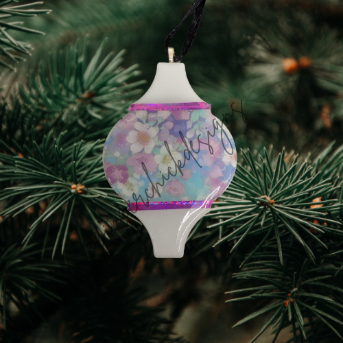 Fields of Lavendar Ceramic Tile Ornament