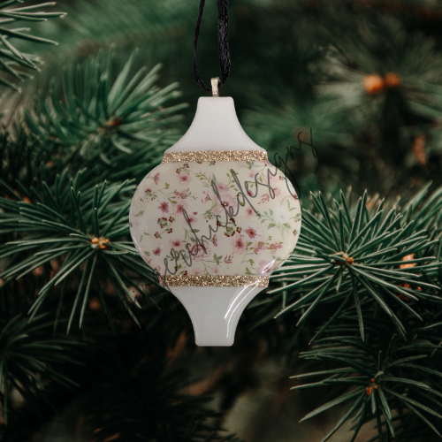 Cottagecore Ceramic Tile Ornament