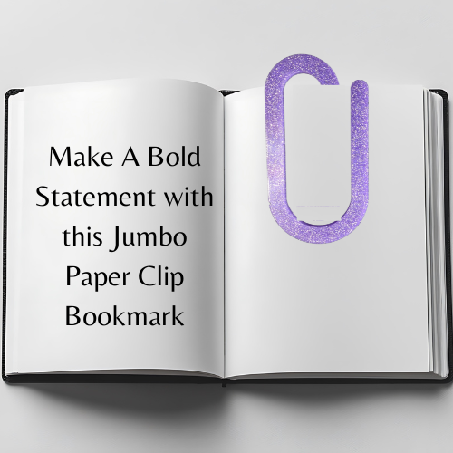 Green and Plum Jumbo Paperclip