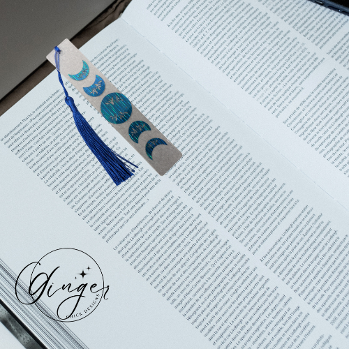 Moon Phase Acrylic Bookmarks