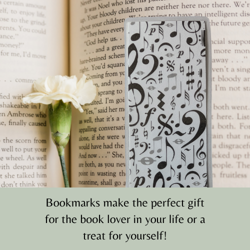 Music Notes Laminated Bookmark