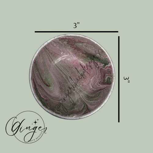 Mystic Paint Pour Trinket Dish