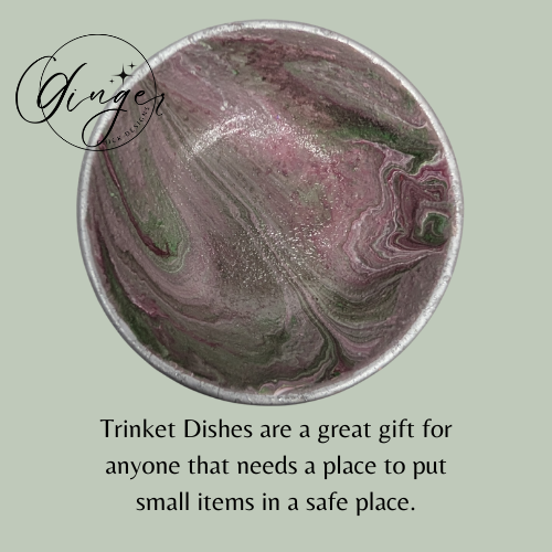 Mystic Paint Pour Trinket Dish