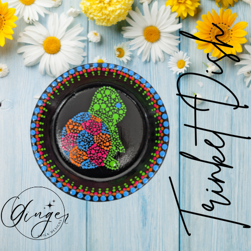 Dot Friend Neon Turtle Trinket Dish