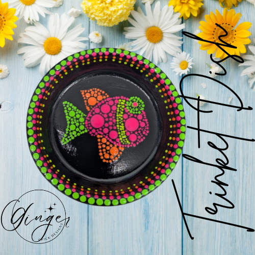 Dot Friend Neon Fish Trinket Dish