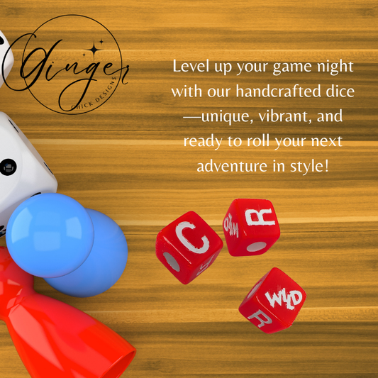 Neon Red LCRWild Dice