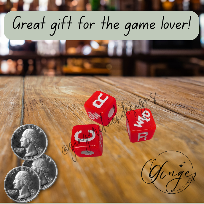 Neon Red LCRWild Dice
